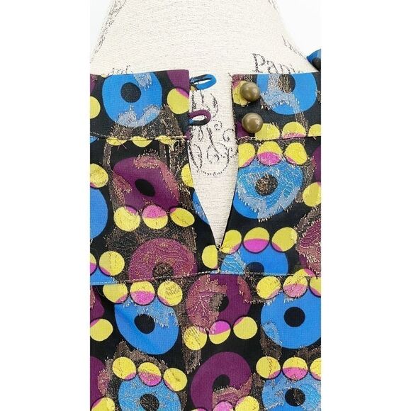 Anna Sui Metallic Mod Dress medium - Picture 9 of 16